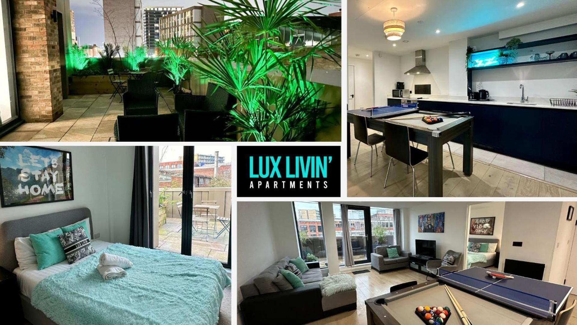 Lux Livin' Apartments - Luxury 2 Bed Apartment With Sky Garden Manchester Exterior foto